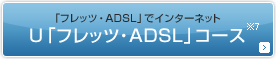 �u�t���b�c�EADSL�v�ŃC���^�[�l�b�g U�u�t���b�c�EADSL�v�R�[�X