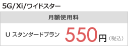 5G/Xi/���C�h�X�^�[ ���z�g�p�� U�X�^���_�[�h�v���� 500�~�i�ō��j